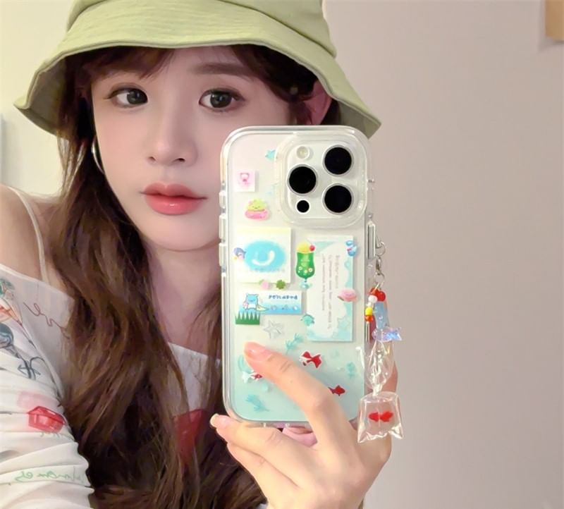 Phone / Case Set Goldfish Charm