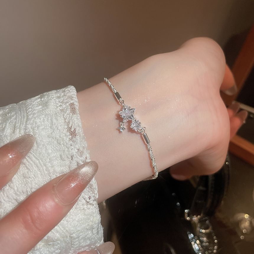 Beaded Pearl Faux Bracelet