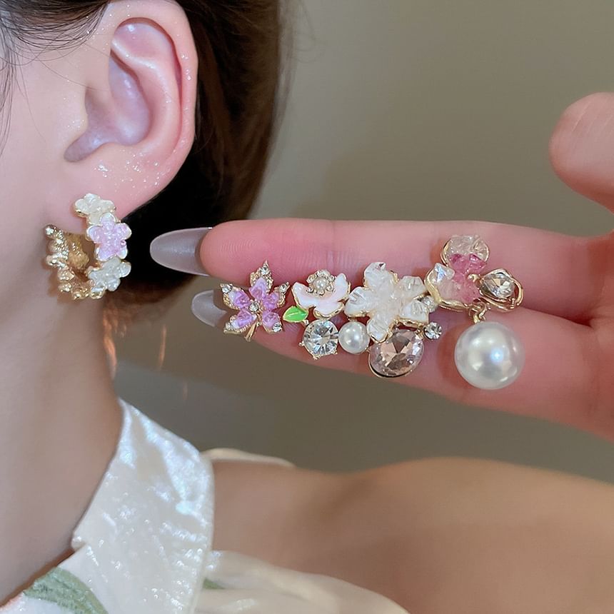 Earring (Various Drop Designs) Pearl Faux