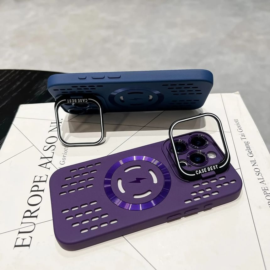 Perforated MagSafe) iPhone (Compatible Case with Magnetic