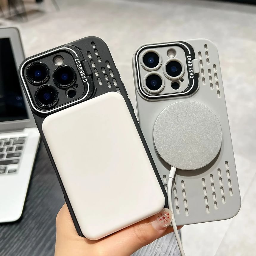 Perforated MagSafe) iPhone (Compatible Case with Magnetic