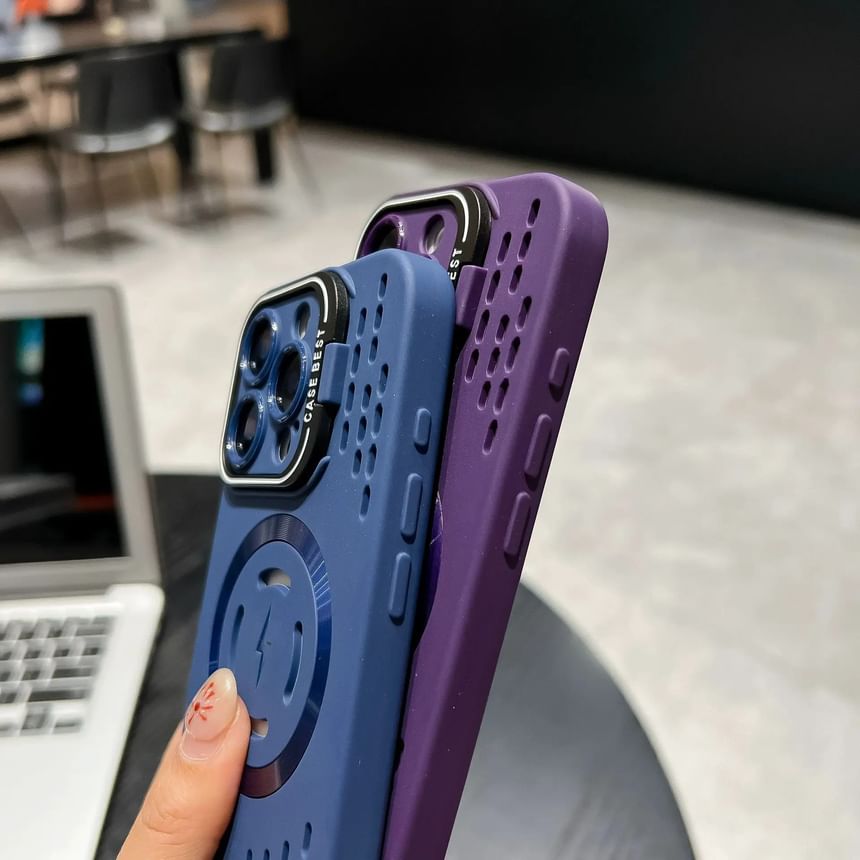 Perforated MagSafe) iPhone (Compatible Case with Magnetic