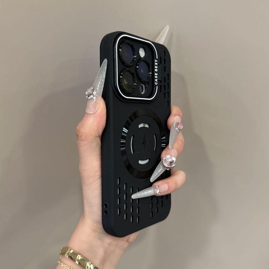 Perforated MagSafe) iPhone (Compatible Case with Magnetic