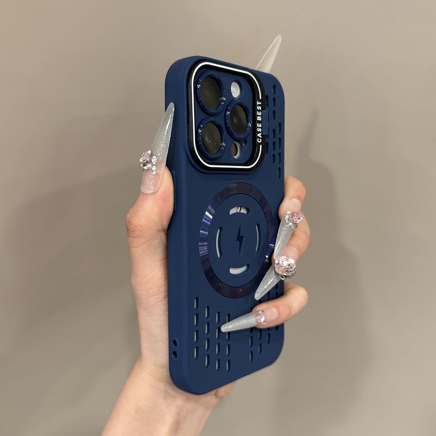 Perforated MagSafe) iPhone (Compatible Case with Magnetic