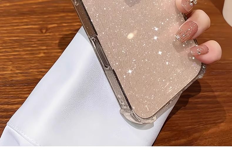 Glitter iPhone Transparent Case