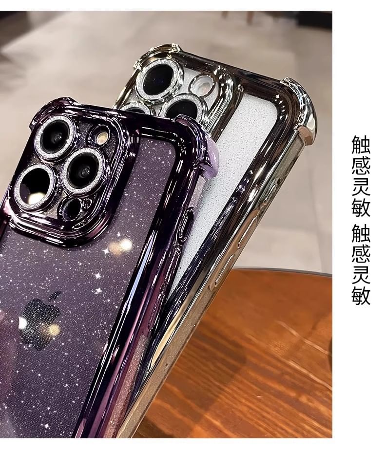 Glitter iPhone Transparent Case
