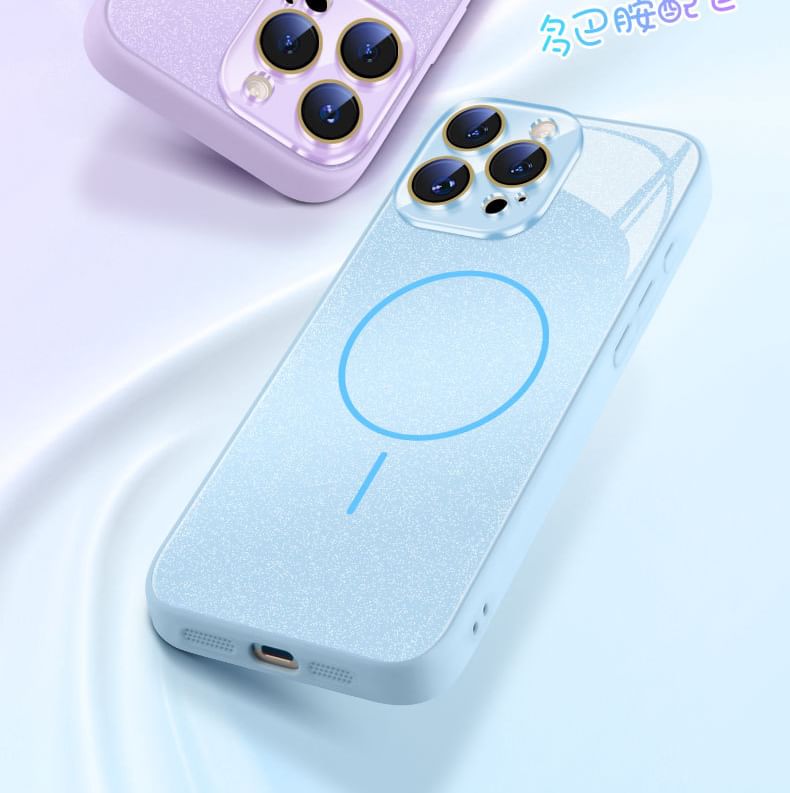 MagSafe) Case with (Compatible Magnetic Glitter iPhone