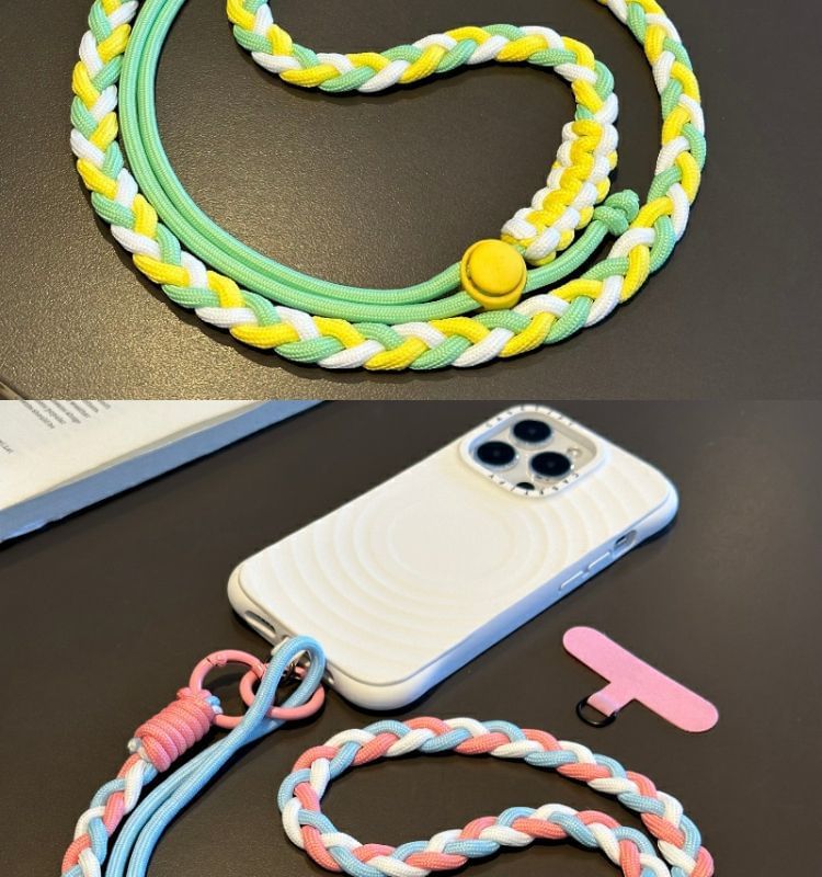 Pad Lanyard with Phone Strap Braided