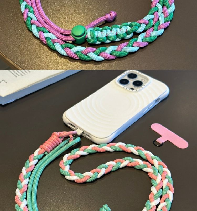 Pad Lanyard with Phone Strap Braided
