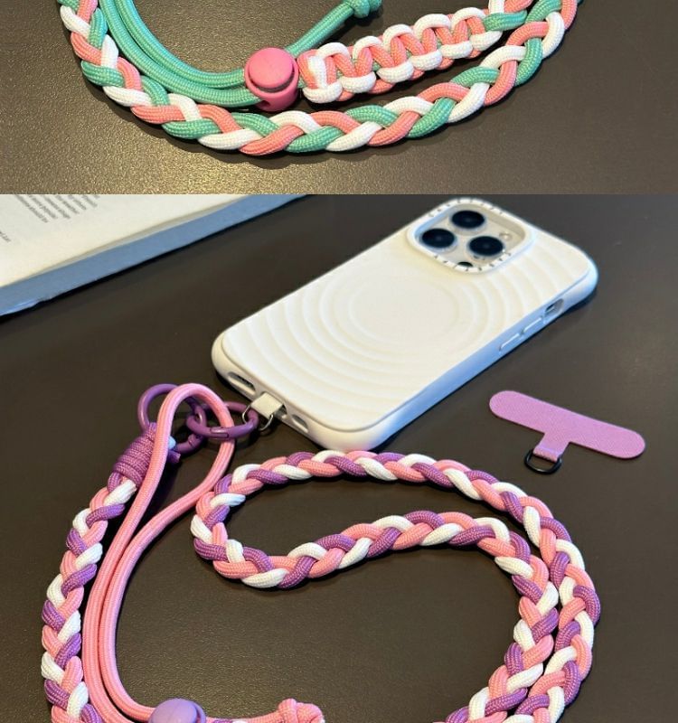 Pad Phone with Strap Braided Lanyard