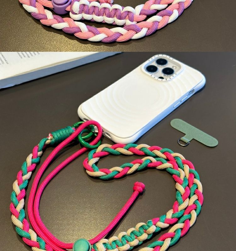 Pad Phone with Strap Braided Lanyard