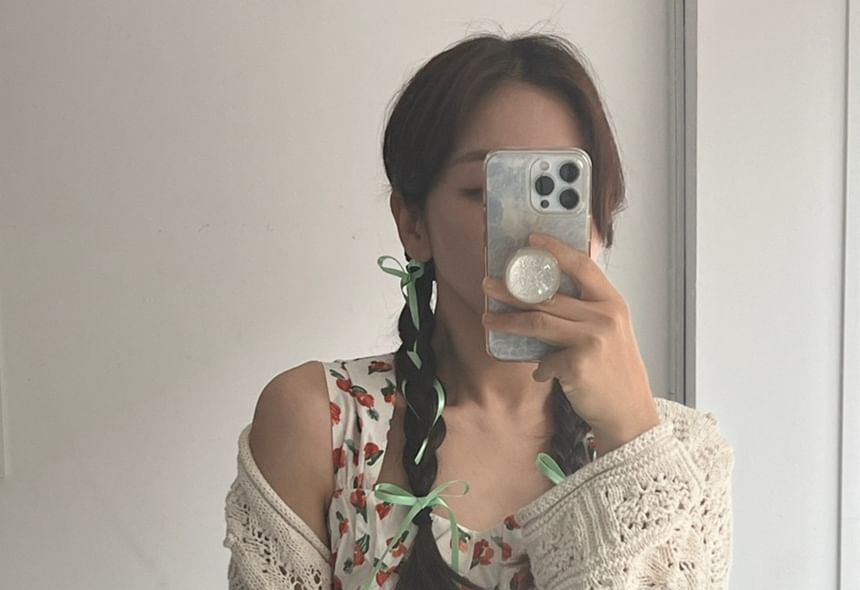 3: Clip Hair of Bow Set Plain