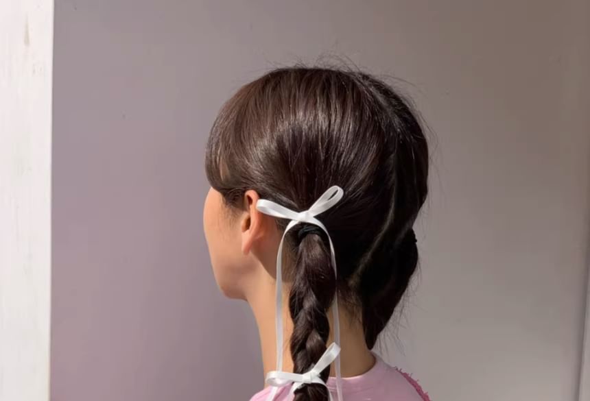 3: Clip Hair of Bow Set Plain