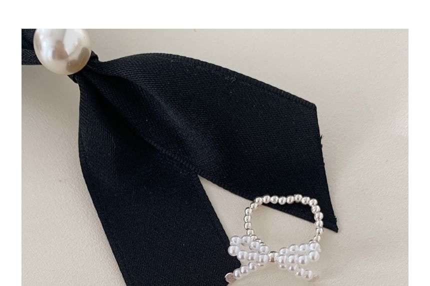 Ring Elastic 925 Bow Beaded Sterling Silver