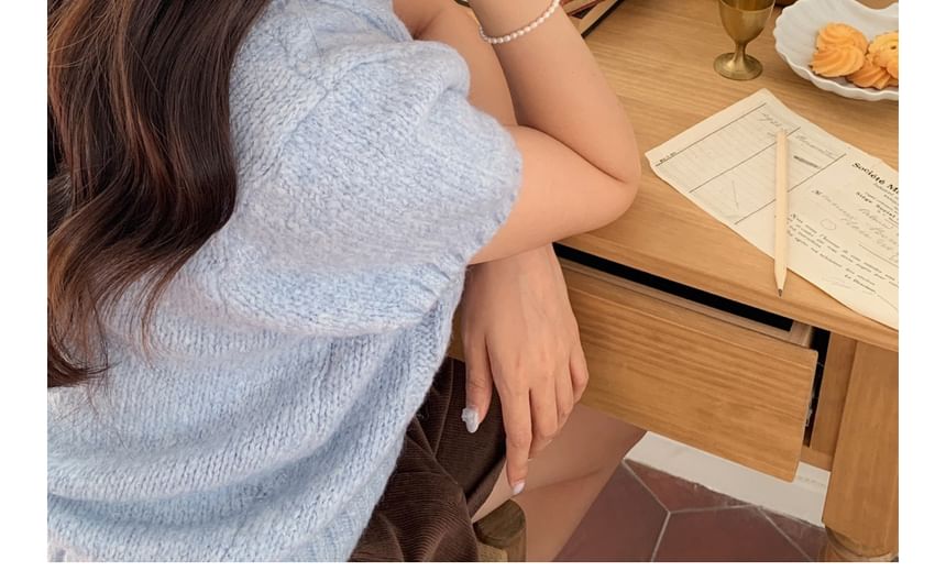 Ring Elastic 925 Bow Beaded Sterling Silver