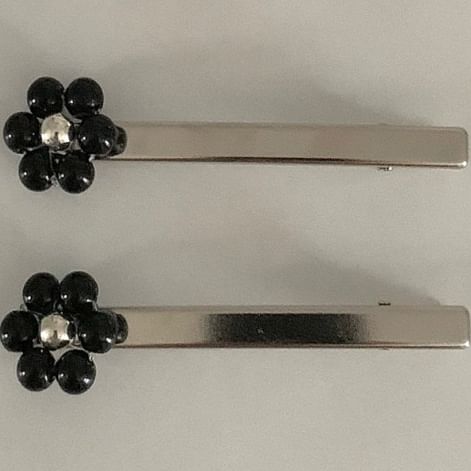 Beaded Flower 2: Hair Set of Clip