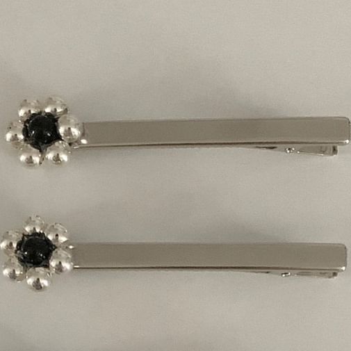 Beaded Flower 2: Hair Set of Clip