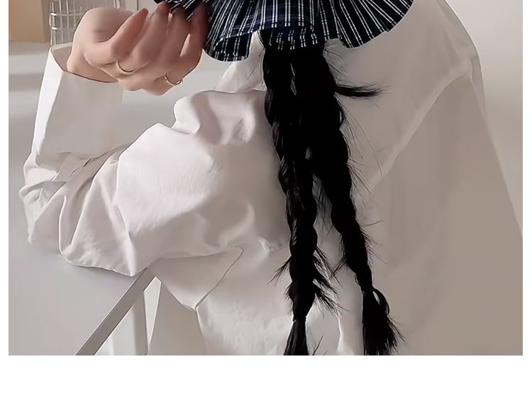 Scrunchie Striped Ruffle