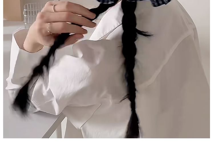 Scrunchie Striped Ruffle