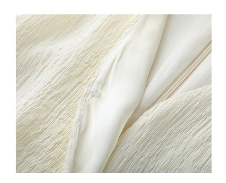 Pants Top Tank High / Plain Rise Knot Wide V-Neck Leg Slit