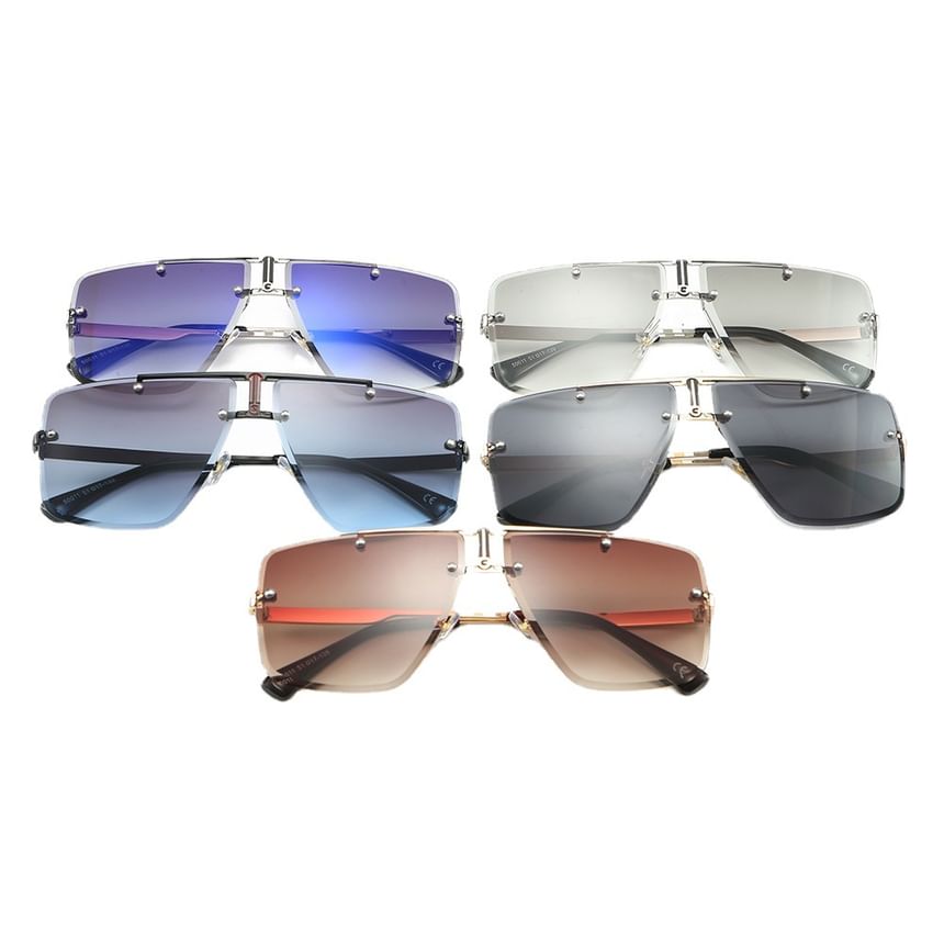 Ombre Frame Sunglasses Square