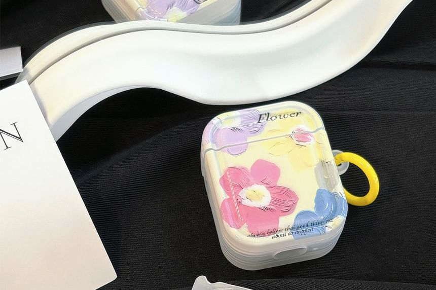 Case Pro Skin AirPods Print Earphone / Floral