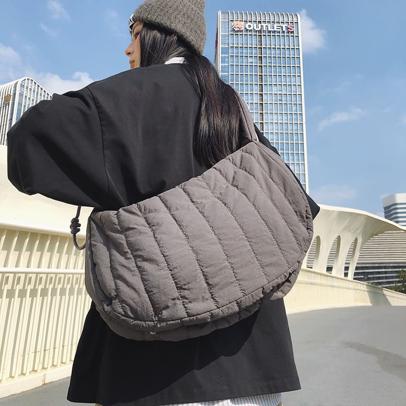 Quilted Crossbody Plain Bag