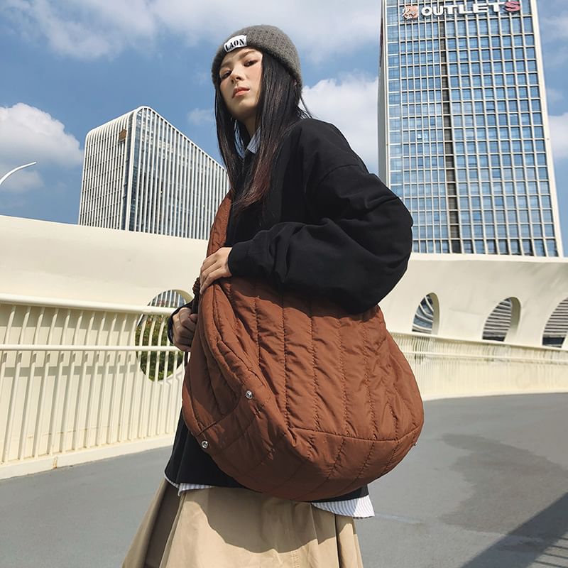 Quilted Crossbody Plain Bag