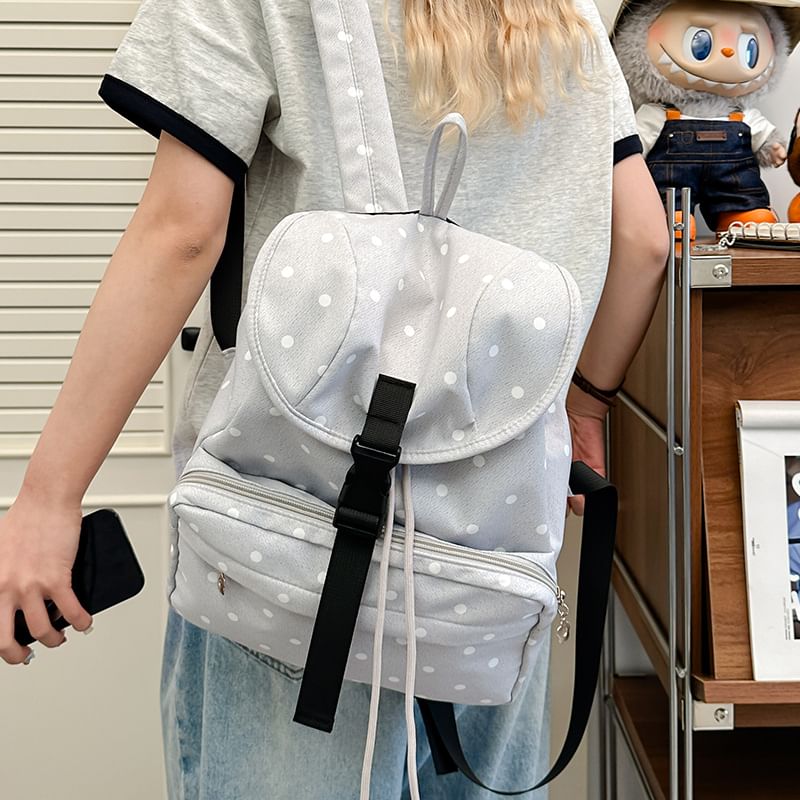 Flap Print Star Backpack