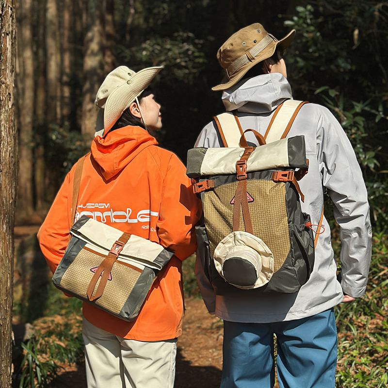 Crossbody Tone Backpack Bag Two / Flap