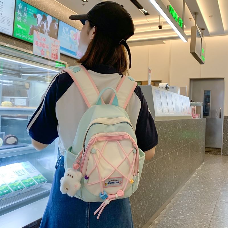 Canvas Block Backpack Color