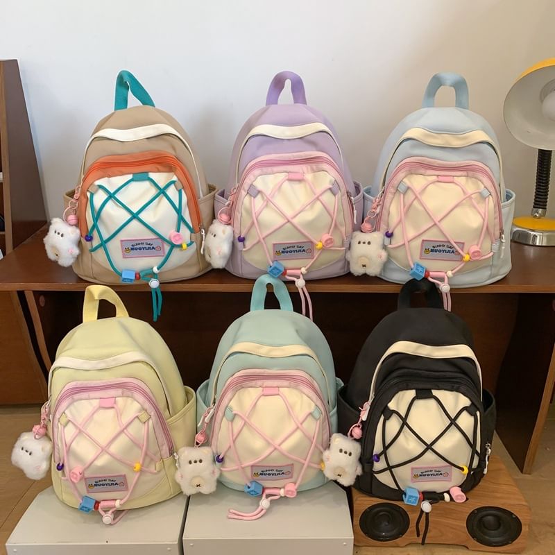 Canvas Block Backpack Color