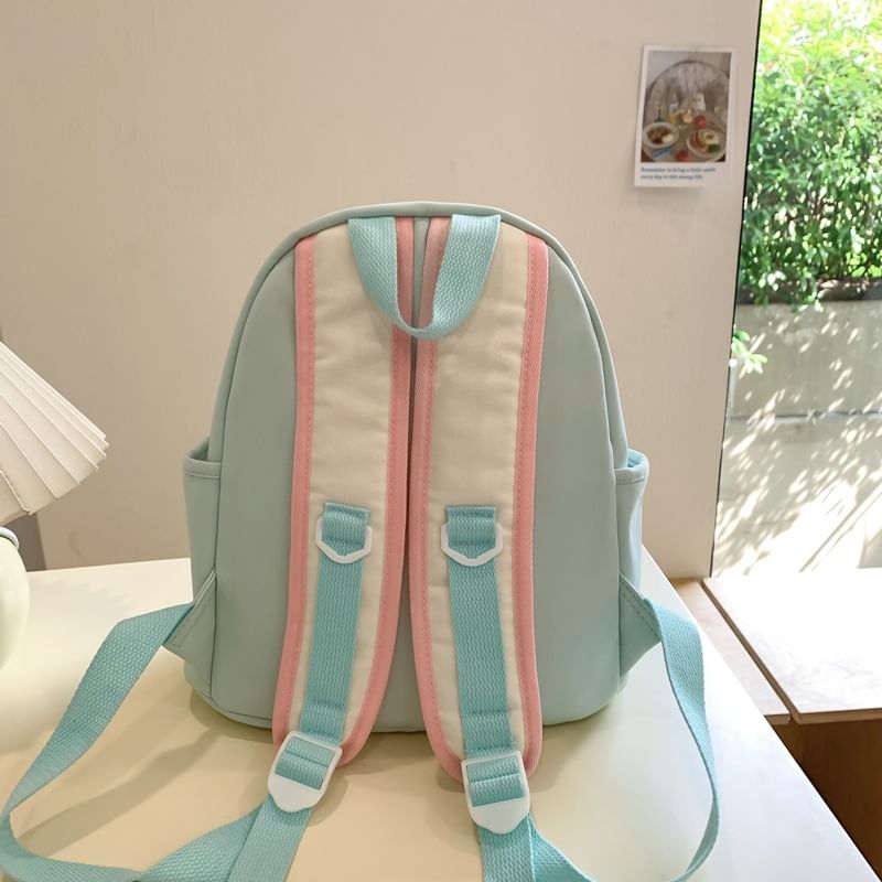 Canvas Block Backpack Color