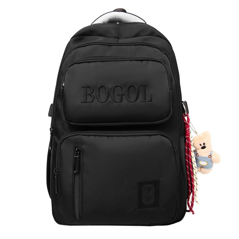 Lettering Backpack Zip