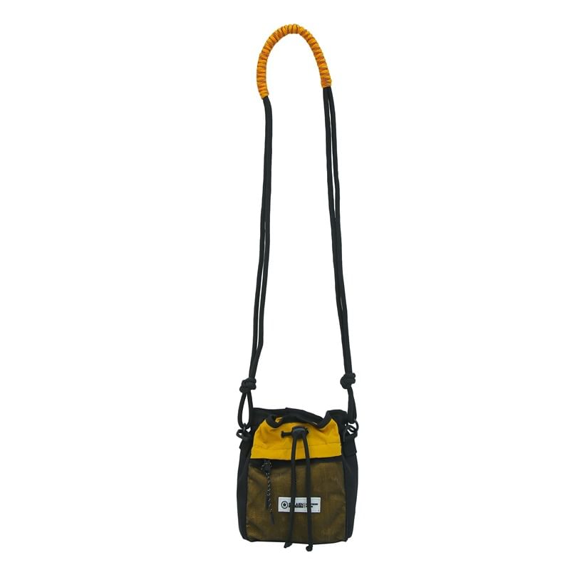 Drawstring Bag Block Crossbody Color