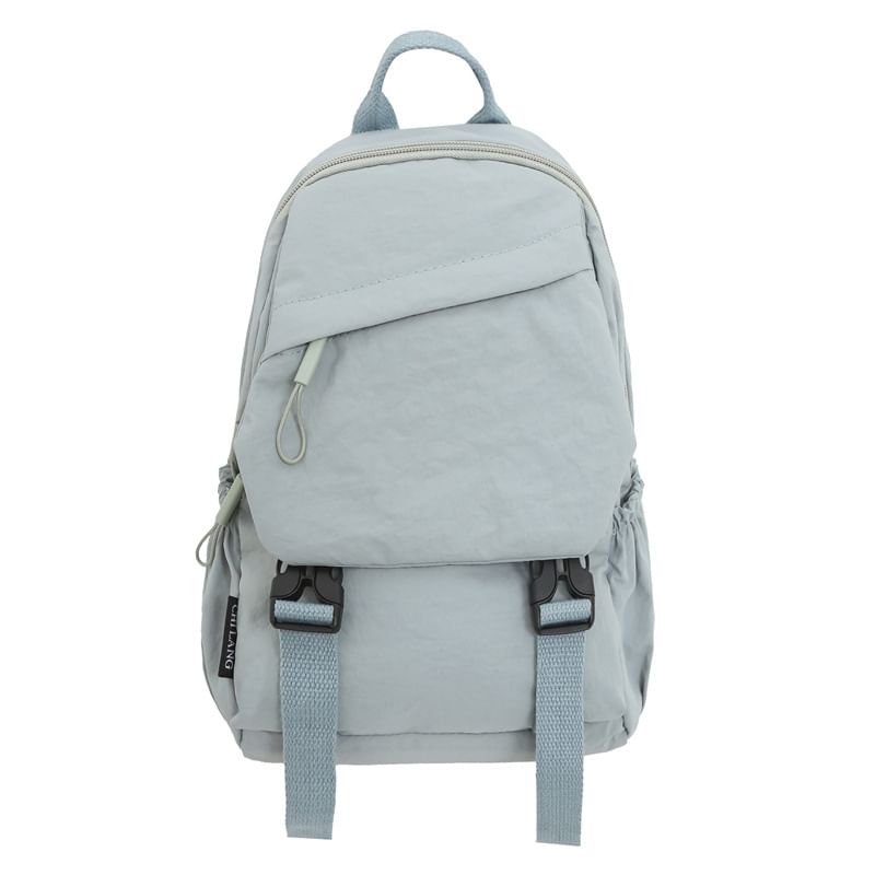 Plain Zip Backpack