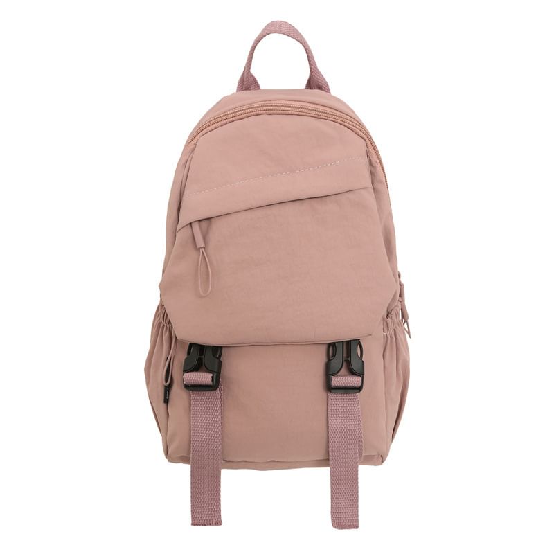 Plain Zip Backpack