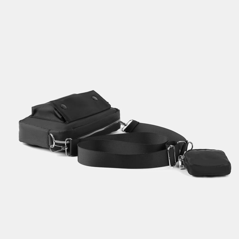 Crossbody Plain Zip Bag