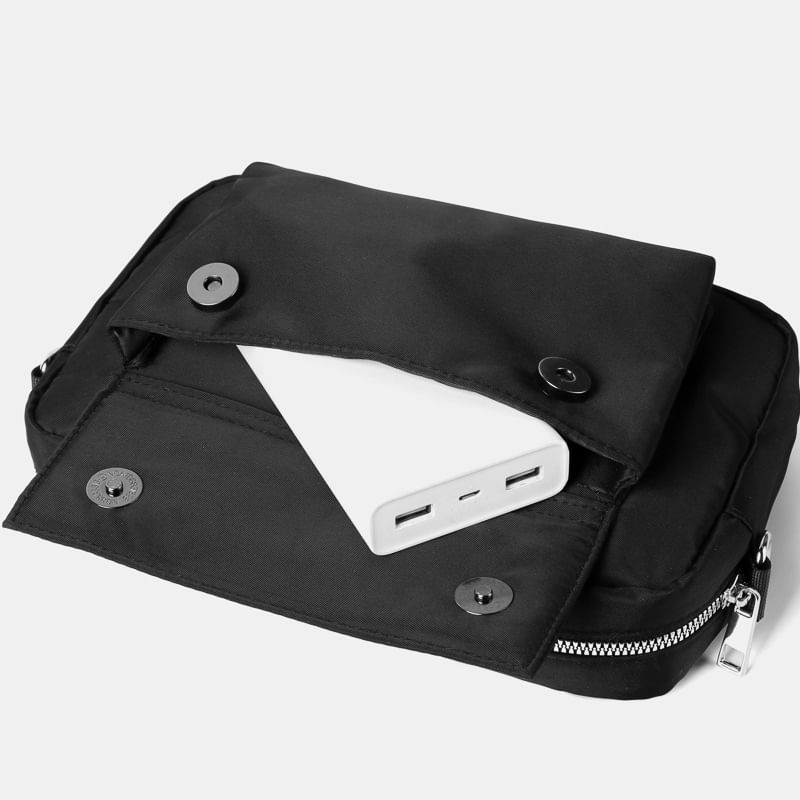 Crossbody Plain Zip Bag