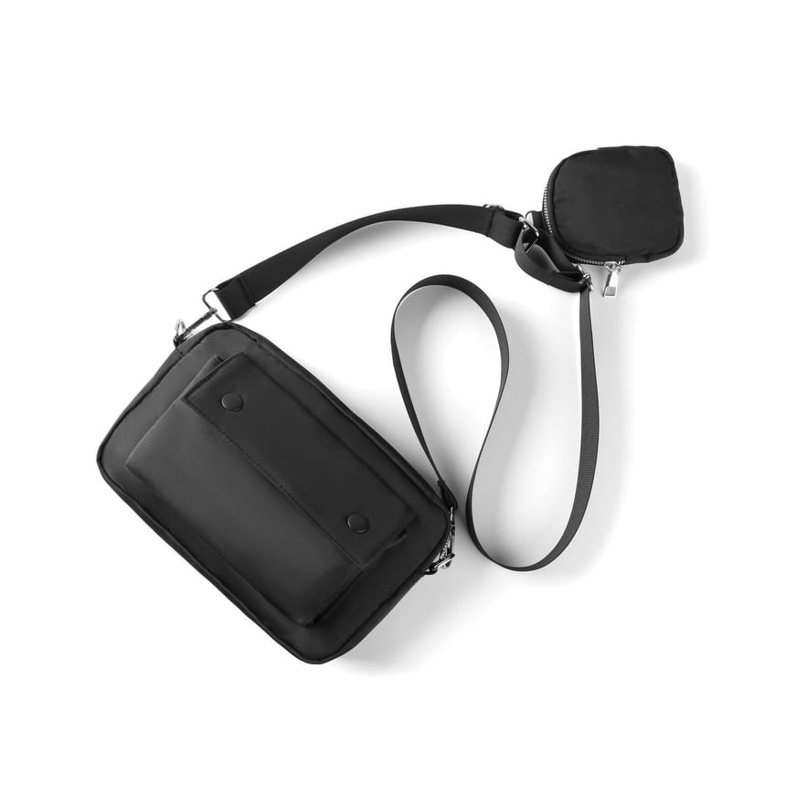 Crossbody Plain Zip Bag