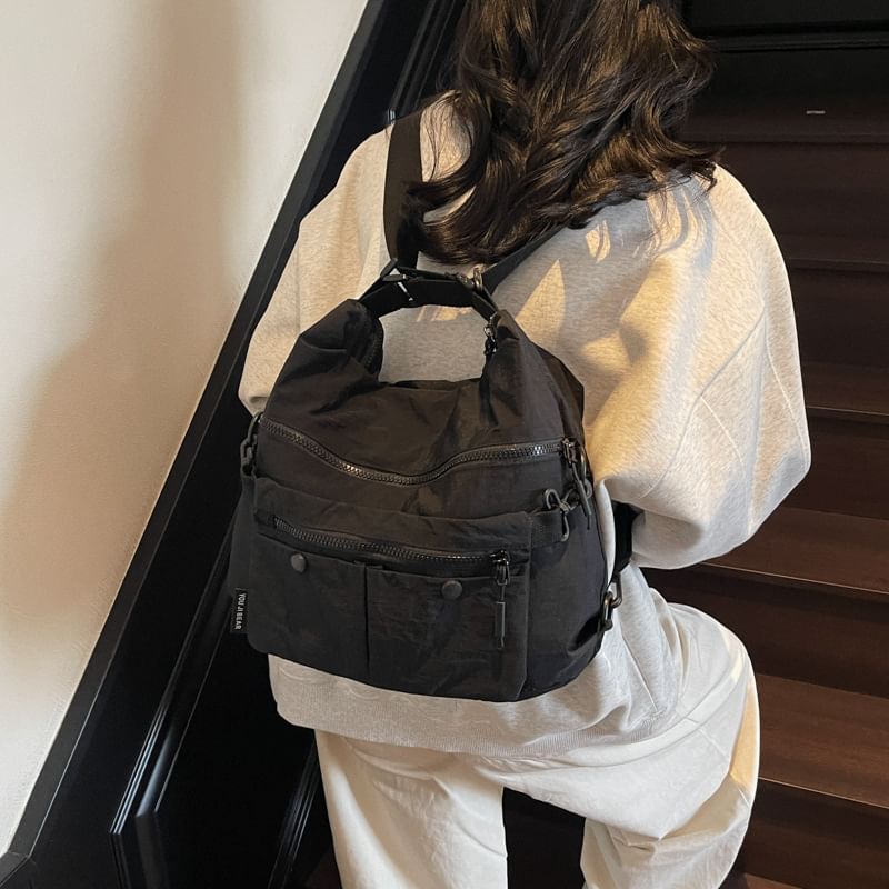 Zip Crossbody Plain Bag