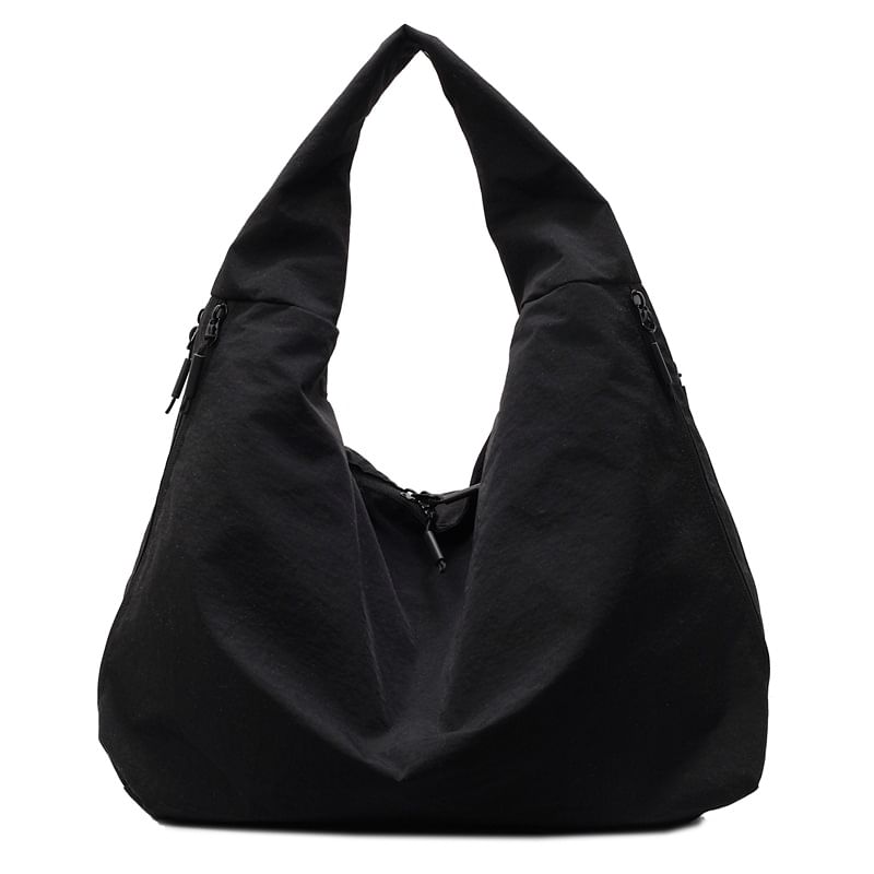 Plain Shoulder Bag Zip
