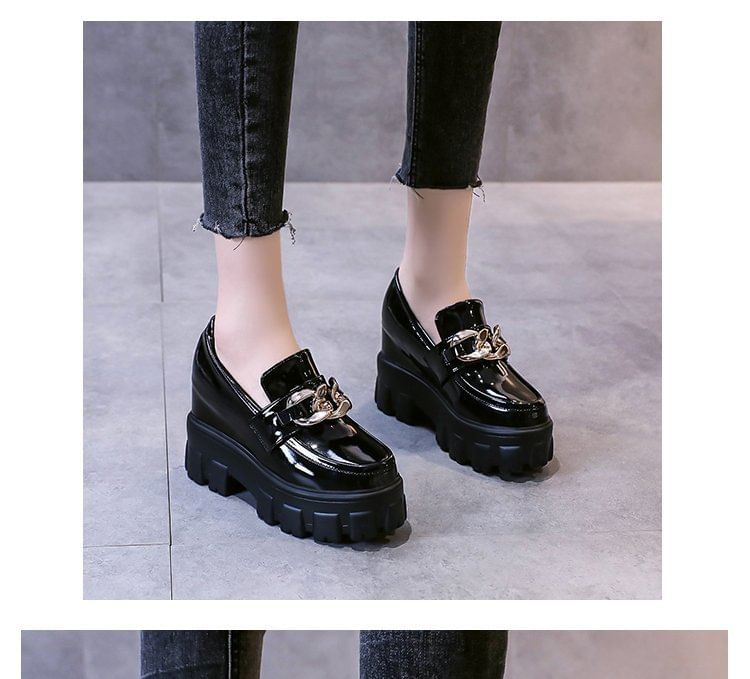 Loafers Hidden Wedge Platform