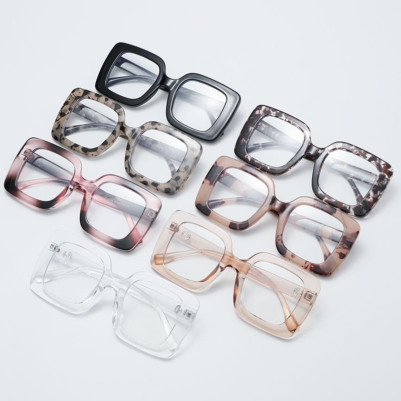 Square Frame Thick Sunglasses