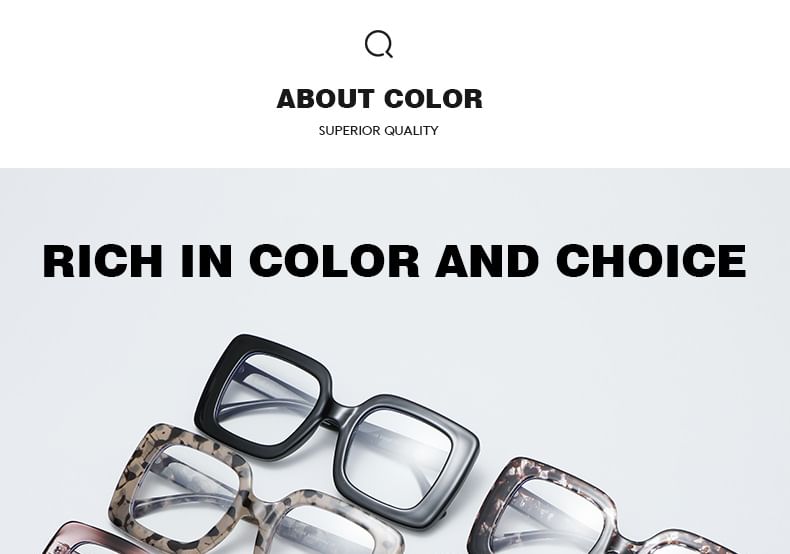 Square Frame Thick Sunglasses
