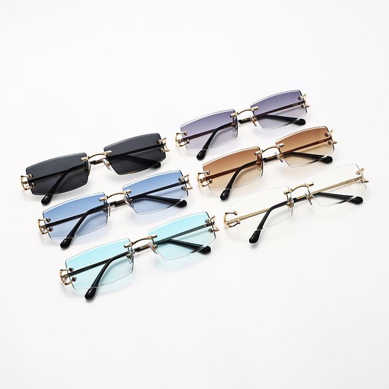 Square Frameless Sunglasses