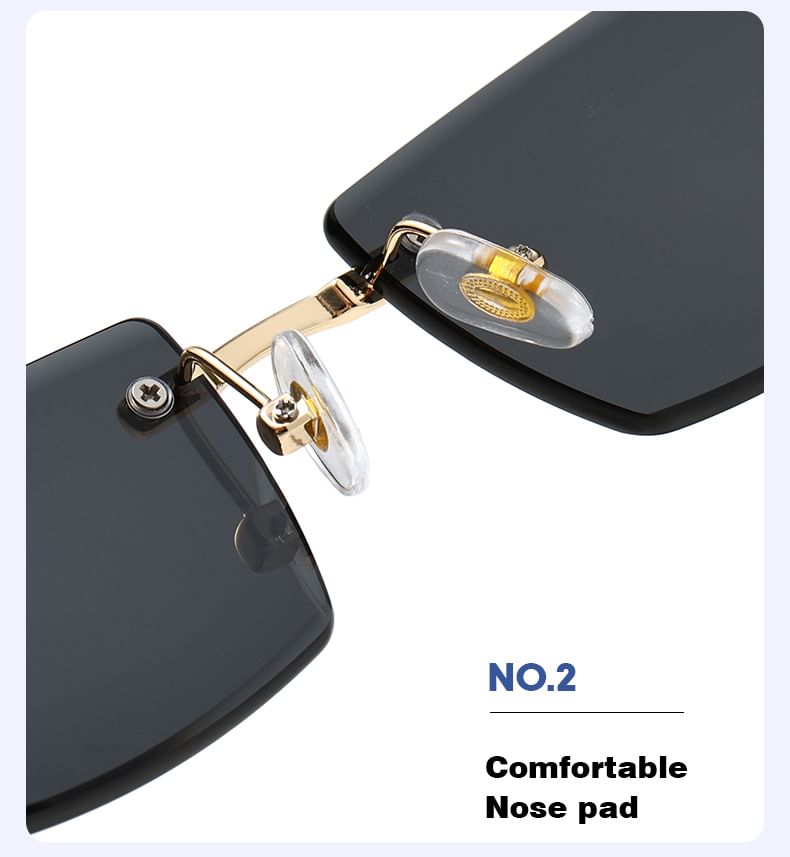 Square Frameless Sunglasses