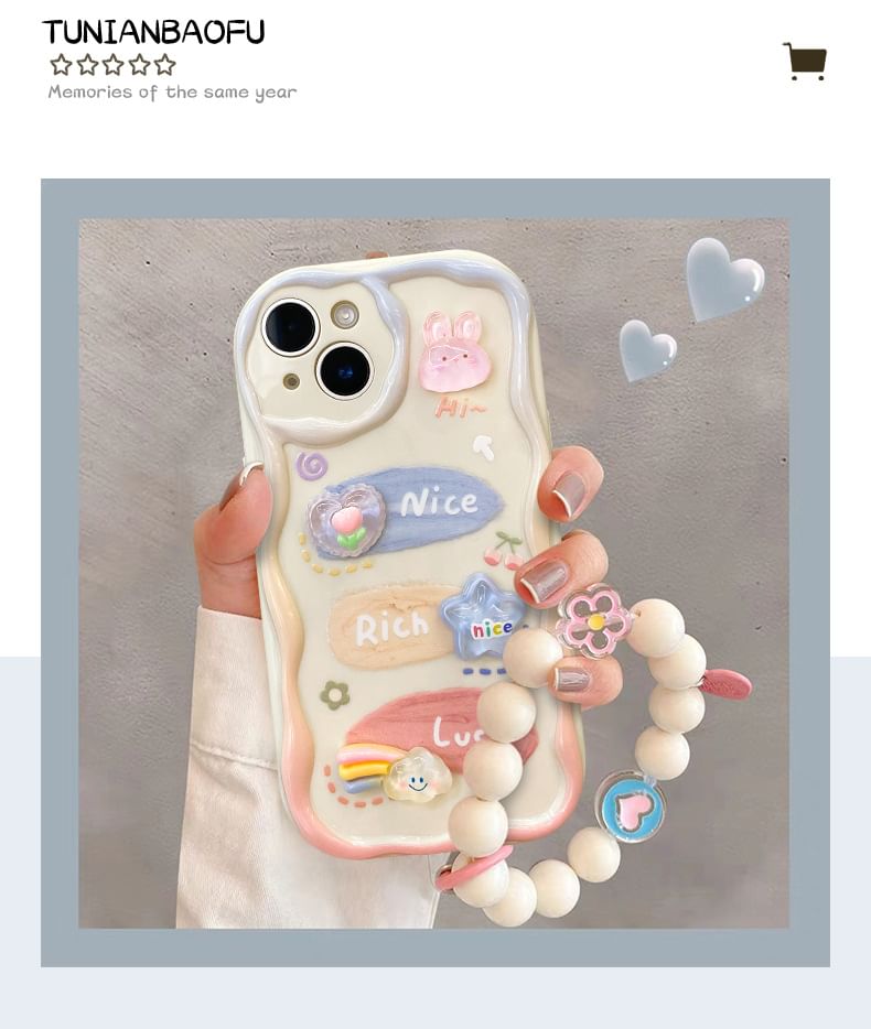 Phone Strap Cartoon / 3D Set Case