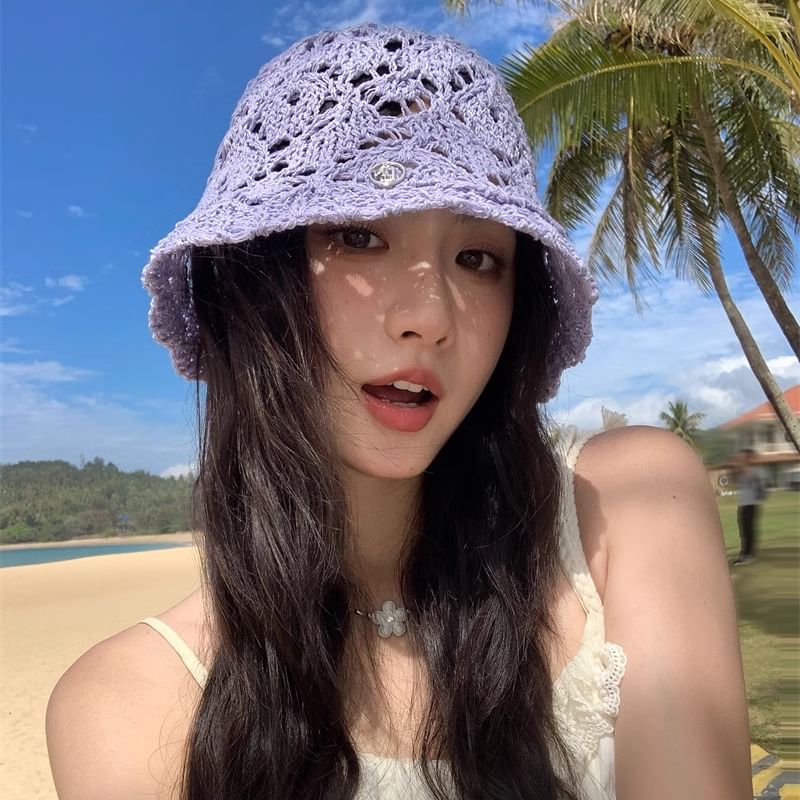 Bucket Straw Hat Crochet