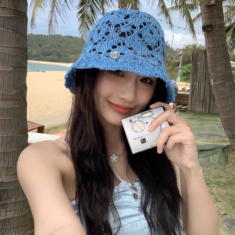 Bucket Straw Hat Crochet